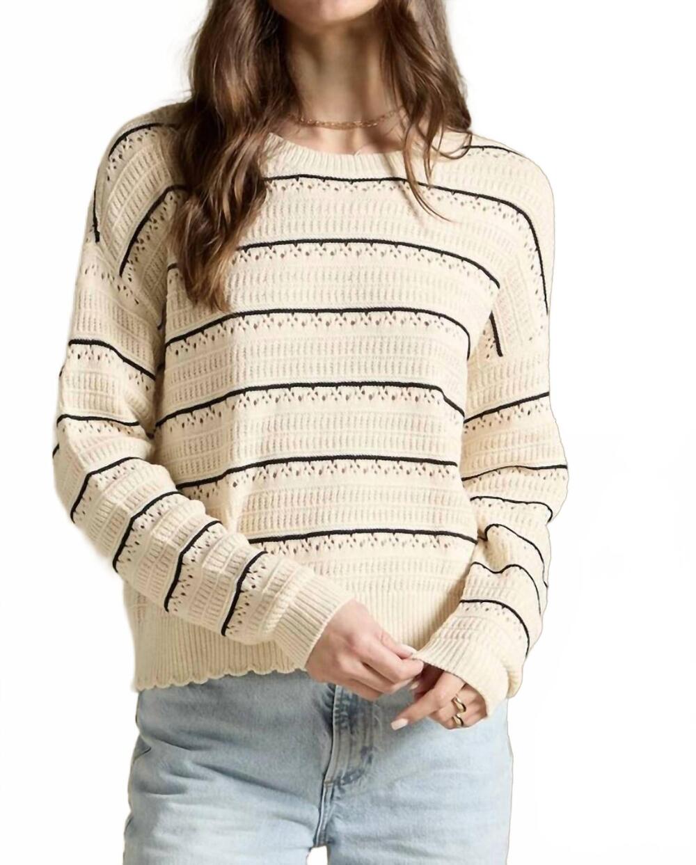NEW SALTWATER LUXE hadlee sweater in beige